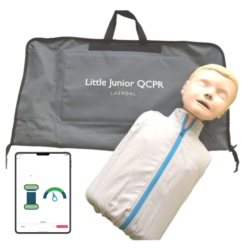 トレーニングユニット/TRN-3100+QCPRトレーニング人形(リトルジュニア)