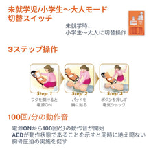 画像をギャラリービューアに読み込む, 【耐用期間残2〜7年】中古販売(レンタル機)/AED-3100(日本光電)