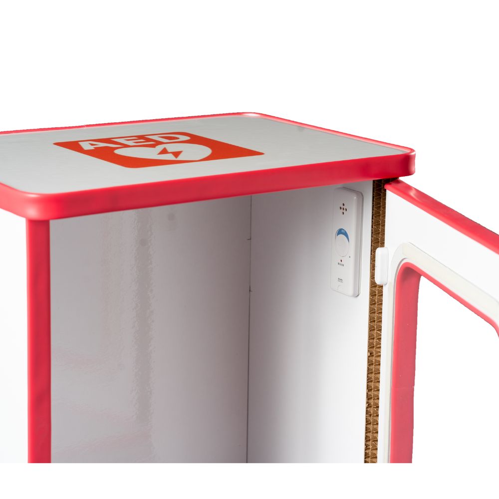 特殊強化ダンボール製AED収容ボックススタンド　高さ98cm（屋内用）